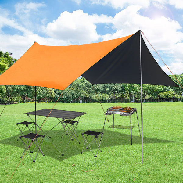 10 Ft. X 10 Ft. Portable Beach Canopy Tent Shelter With Sand Anchor Ca ...