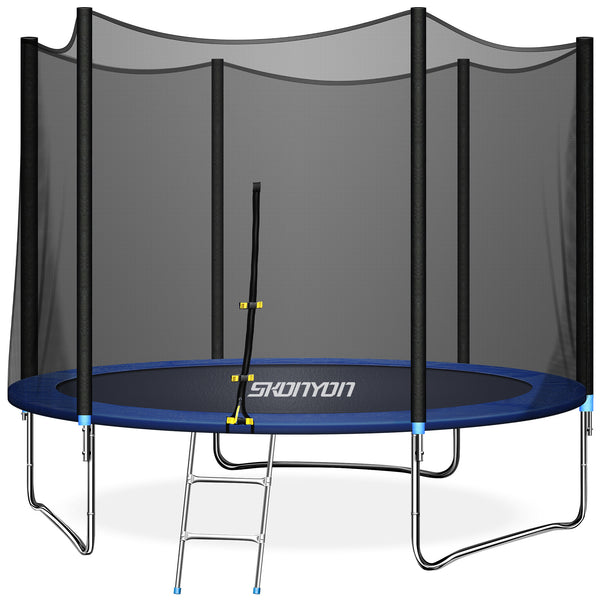 SKONYON 10 FT Trampoline with Safe Enclosure Net, 661 lbs Capacity for –  Skonyon