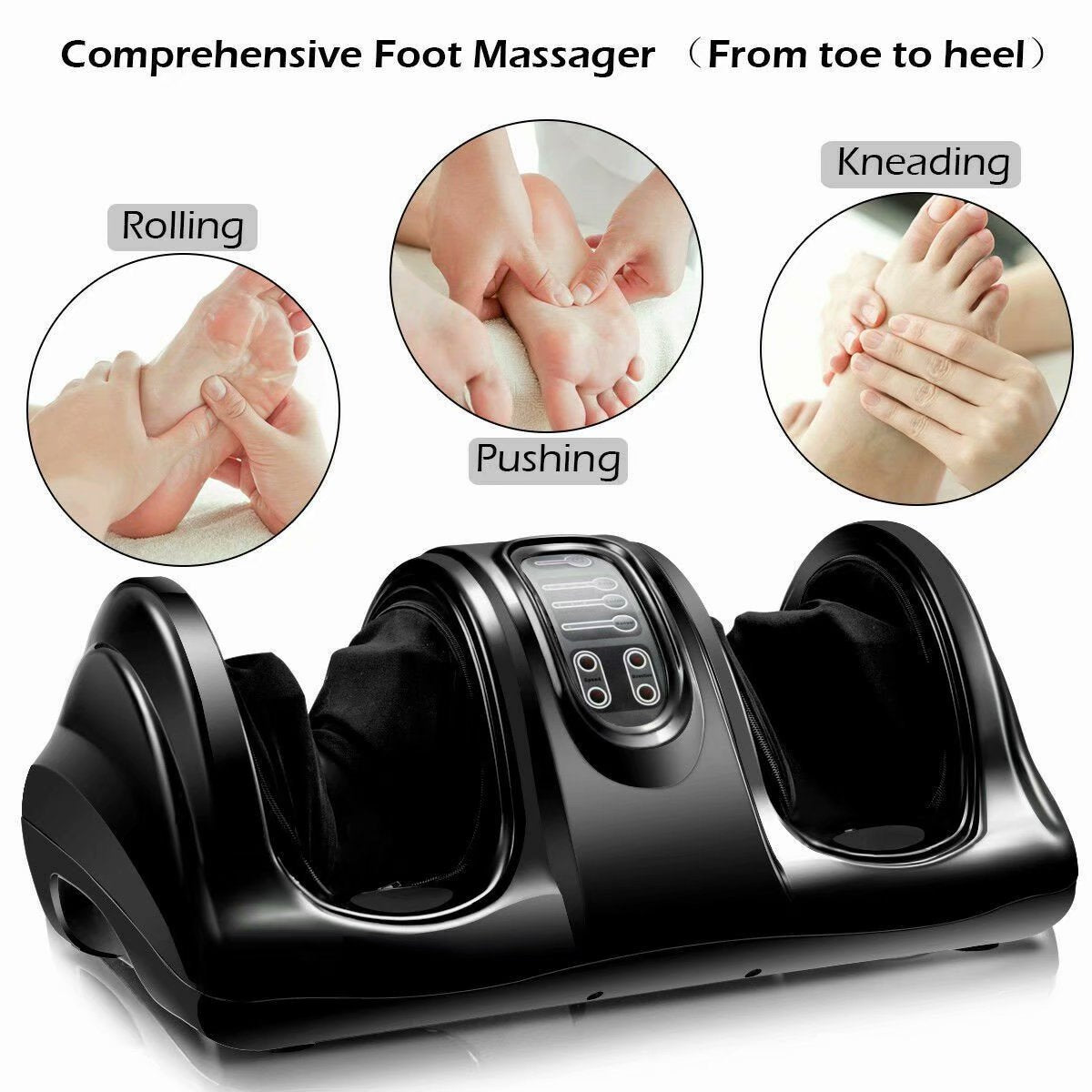 Therapeutic Shiatsu Foot Massager Combine Kneading, Rolling and Massag