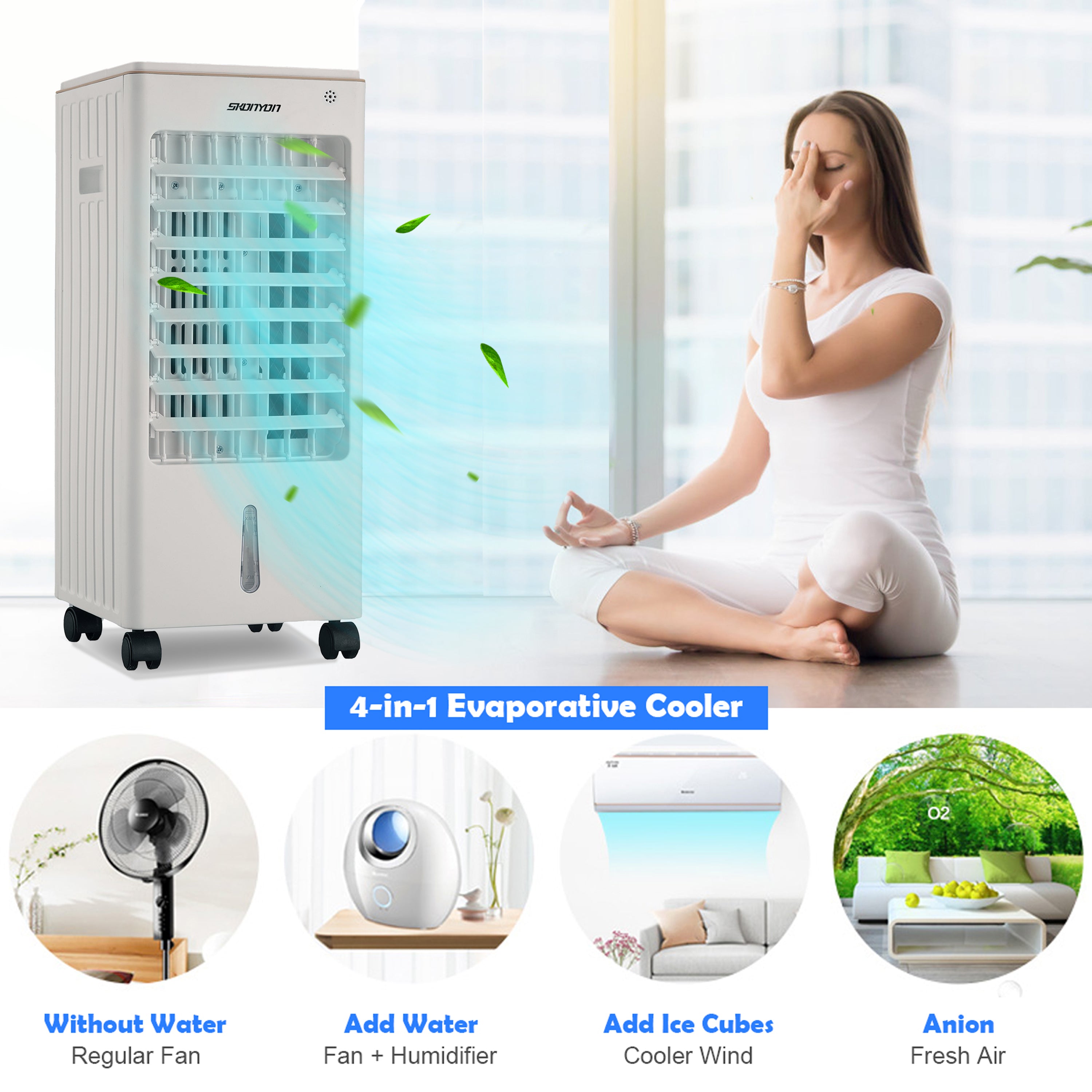How To Use The 4 In 1 Portable Evaporative Air Cooler 